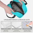 thumbnail image 4 of Goofa Aqua Pattern Lunch Bag ,Insulated Lunch Box, Small Leakproof Cooler Food Lunch Containers Reusable High Capacity Lunch Tote Bags, 4 of 8