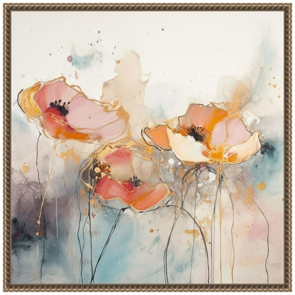 Amanti Art Meadow of Floral Delights I Framed Canvas Wall Art Print