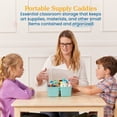 thumbnail image 3 of ECR4Kids 4-Compartment Medium Plastic Caddy, Multipurpose Organization, Contemporary, 6-Pack, 3 of 9
