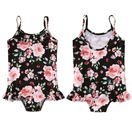 

Fashion Toddler Infant Baby Kids Girls Flower Swimsuit Swimwear Swimming Bikini