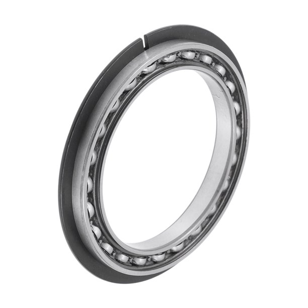 Rodamientos de bolas de ranura profunda 6810NR de Unique Bargains 50x65x7mm P0 tipo abierto lubricado 1 Pc Carro Scooter Patineta Rueda Universal Tono Plateado