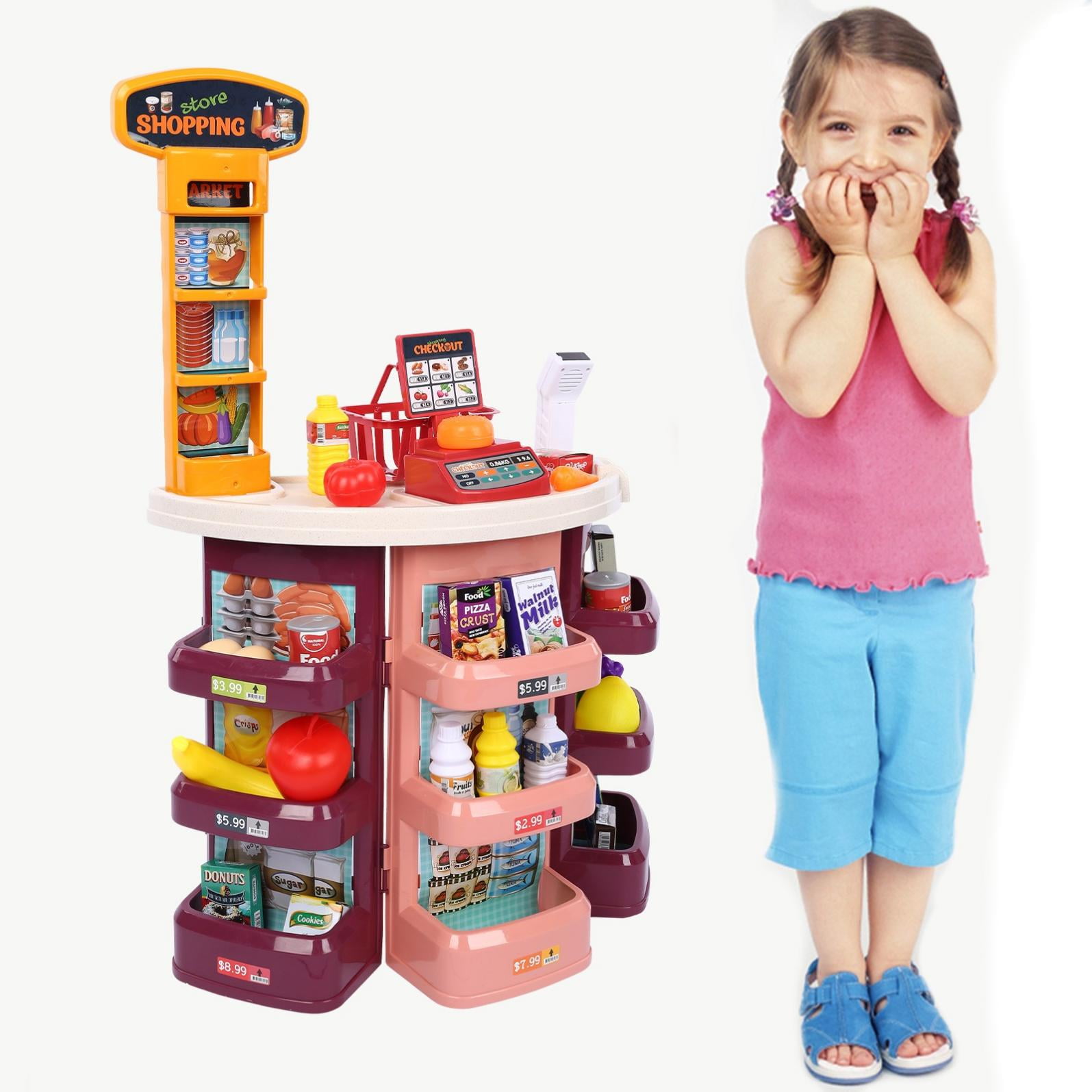 Details about   Barodian's kid Role Pretend Playset Big Size Supermarket kit kid-o4h 