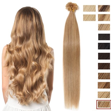 S Noilite Invisible Nail U Tip Glue Real Remy Human Hair
