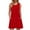 Red, variant on Women's Summer Casual Dress Loose Beach Tank Sleeveless Crew Neck Comfortable Flowy Pocket Dress for Outdoor Womens Casual Trendy Midi Dresses