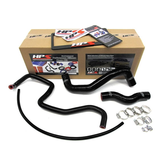 HPS 3-Ply Silicone Radiator Hose Kit for Nissan 03-06 350Z Z33/Infiniti 03-07 G35 Coupe BLACK