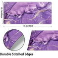 thumbnail image 3 of Dark Purple Gold Marble Mouse Pad 35.4 X 15.7 Inch XXL Abstract Art Print Full Desk Mousepad Extended Large Non-Slip Rubber Base Big Keyboard Mat with Stitched Edges for Gaming Office, 3 of 5
