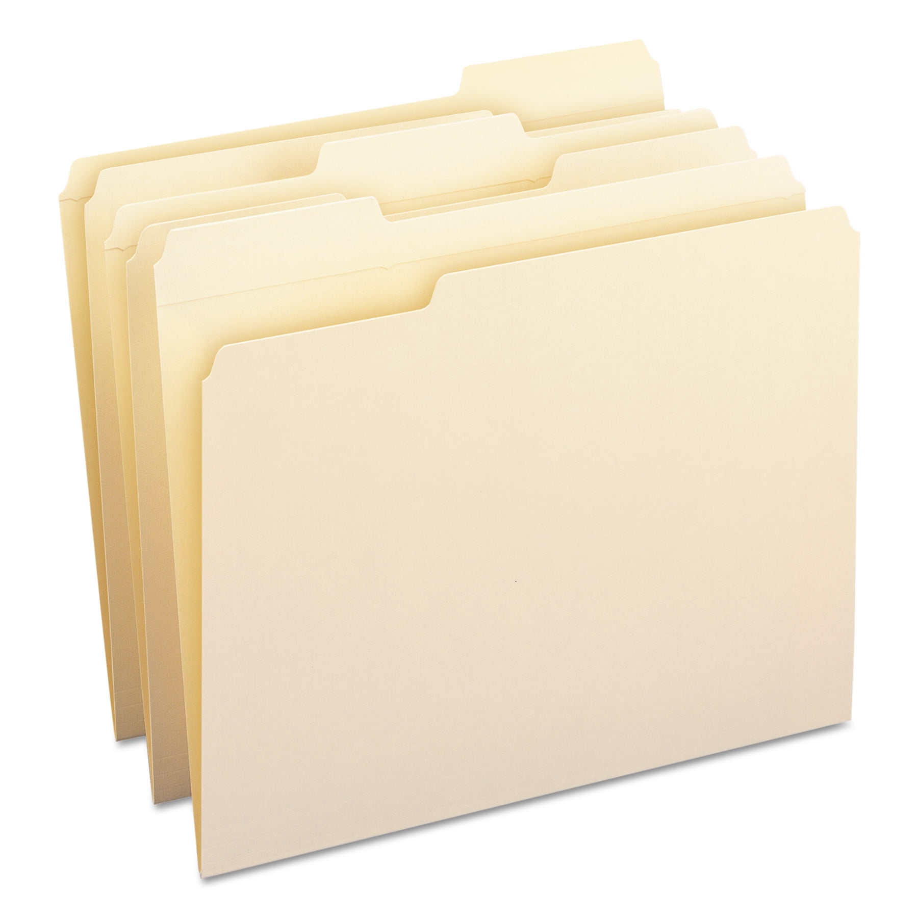 Smead Manila Folders Reinforced 1/3 Cut Tab 100/BX Letter (10334)