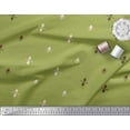 thumbnail image 2 of Soimoi Green Rayon Crepe Fabric Butidar Jamdani Decor Fabric Printed Yard 46 Inch Wide, 2 of 2