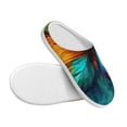 thumbnail image 3 of Yiaed Vibrant Rainbow Butterfly A Print Slippers Fuzzy Warm Cozy Slippers Non Slip House Slippers For Indoor Outdoor Slippers House Slippers-37/38, 3 of 7