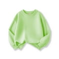 thumbnail image 3 of Kiijoy Toddler Boys Casual Sweatshirt Solid Long Sleeve Crewneck Pullover Top, Sizes 4-5, 3 of 3