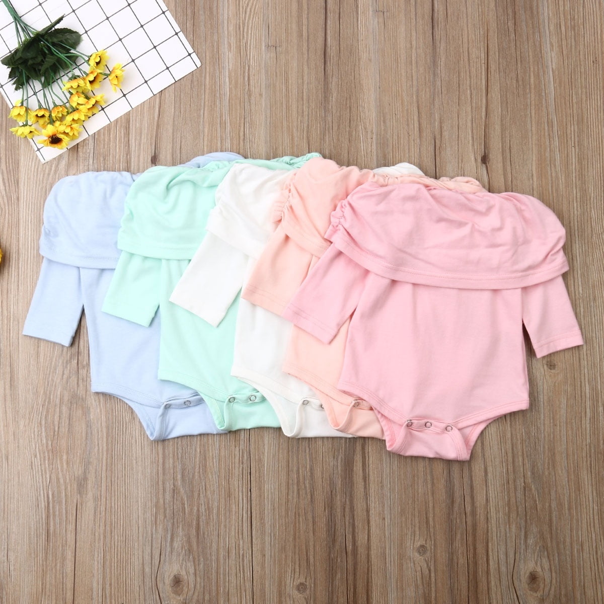 Newborn Baby Boy Girl Romper Outfits Bodysuit Sunsuit Jumpsuit Cotton Clothes