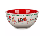 Disney Parks Icons Christmas Holiday Ceramic 128oz Bowl New