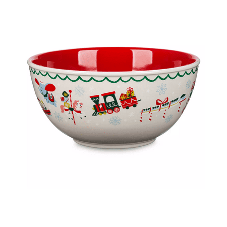 Disney Parks Icons Christmas Holiday Ceramic 128oz Bowl New