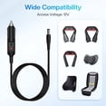 thumbnail image 2 of 12V Car Adapter for All Comfier Neck Back Massage Cushion Cigarette Lighter Car Charger Adapter, 2 of 6
