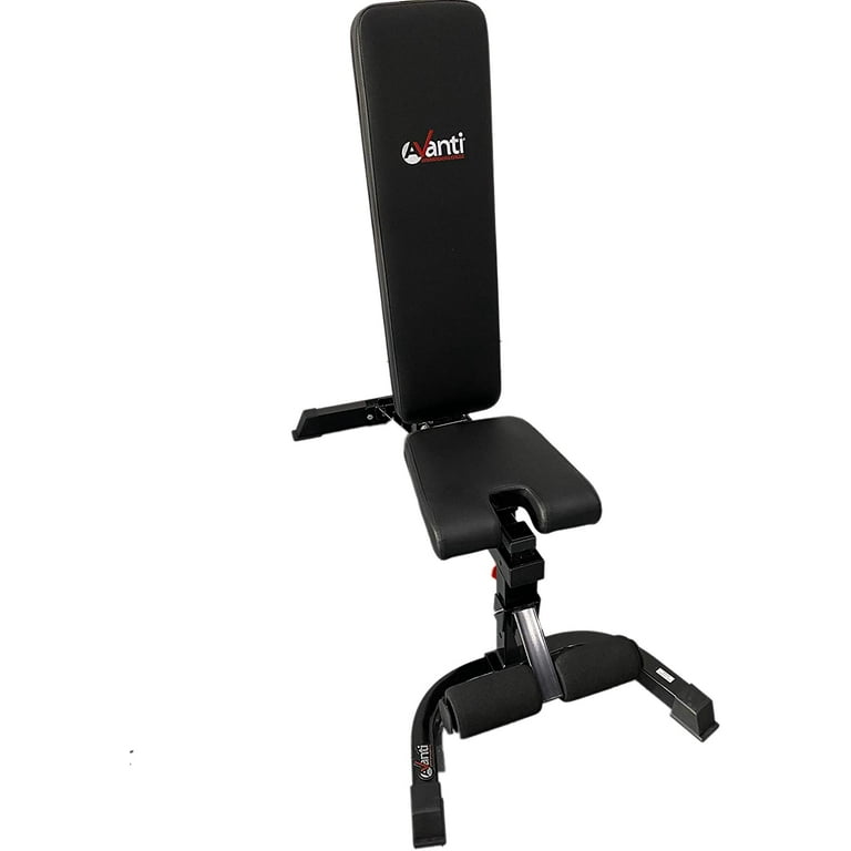 Avanti FID Incline Decline Adjustable Utility Weight Bench Solid Construction Easily Adjustable for Exercise Weight Lifting Dumbbell Detachable Leg Lock Home Gym Walmart