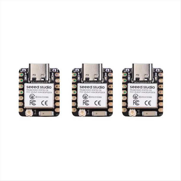 Para XIAO ESP32C6-2.4 GHz WiFi 6, Bluetooth 5.3 para Zigbee Thread (802.15.4), ESP Rain Maker, IoT, 3 Piezas