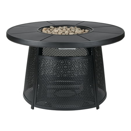 Better Homes Gardens Acadia Round Outdoor Gas Fire Pit Walmart Com