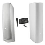 JBL CBT 70J-1 500w White Wall Mount Line Array Column Speaker + Extension + Mic