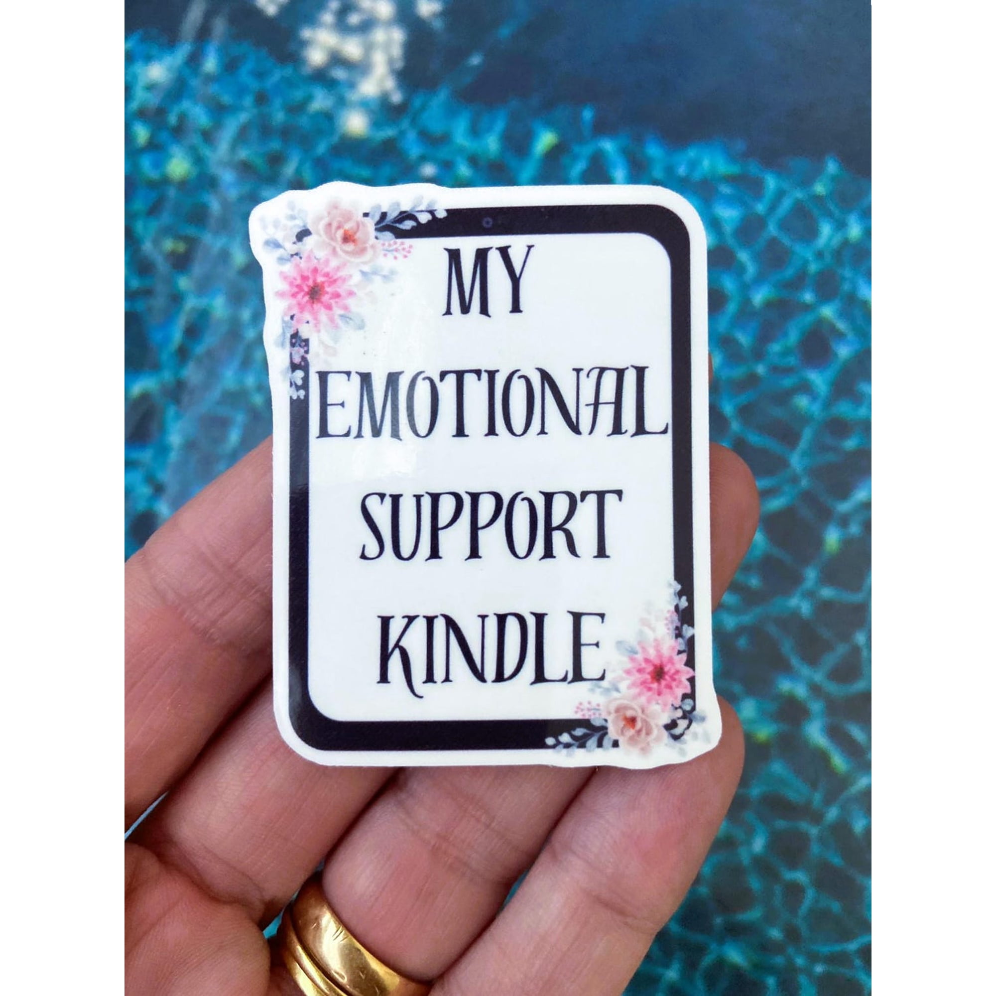 Emotional Support Book Bookish Sticker