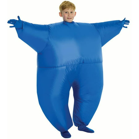 Morphsuits Child Inflatable Kids Costume Mega Morphsuit, Blue, One-Size