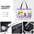 thumbnail image 3 of Honeii Lavender and Butterfly for Tote Bag with Adjustable Strap,Beach Bag, Waterproof Sandproof Beach Tote Bag, Large Capacity Foldable Beach Bags, 3 of 7