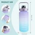 thumbnail image 6 of ODOMY 2L Extra Large Motivational Water Bottle with Handle & Removable Straw Water Jug to Ensure You Drink Enough Water Daily, 6 of 9