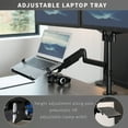 thumbnail image 2 of VIVO Black Dual 17" to 32" Monitor and Laptop Pneumatic Arm Desk Mount, 2 of 8