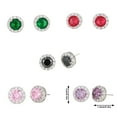 thumbnail image 4 of Pendientes de cobre Sonducket para mujer color Verde sólido redondos a la moda, 4 of 6
