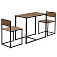 DINAZA 3 Piece Table Set with 2 Stools Dining Table Set Kitchen Dining