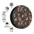 thumbnail image 4 of Salouo Mushroom Snail Print Spare Tire Cover 14-17 inch Spare Tire Protector Universal Tough Tire Wheel Cover for Trailer SUV and Truck-17 inch, 4 of 6