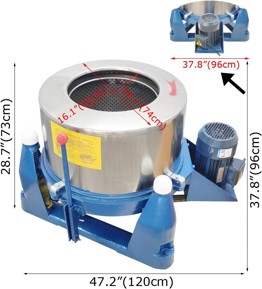 Lab Industrial Centrifuge Machine Industrial Laundry Equipment Centrifugal Dehydrator 220V