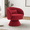 Red_Teddy, variant on Wiilayok Swivel Barrel Chair Set of 2, Teddy Upholstered Accent Armchairs Comfy 360° Swivel Lounge Sofa Armchair for Living Room Bedroom Reading,Red