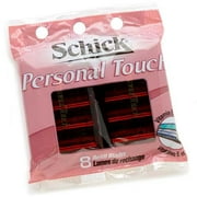 Warner Lambert Schick Personal Touch Refill Blades with Vitamin E & Aloe, 8 ea