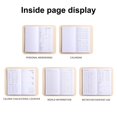 thumbnail image 5 of Hariumiu Ink-proof Paper Notebook A6 2024 English Planner Faux Leather Hardcover Ink-proof Paper 120 Pages Elegant Journal Diary Notebook for Students, 5 of 9