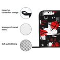 thumbnail image 5 of 2 Pack Kitchen Pot Holders Heat Resistant Oven Hot Pads With Hand Pockets And Hanging Loops For Baking Cooking 8x8in Street Graffiti Style Basketball, 5 of 9