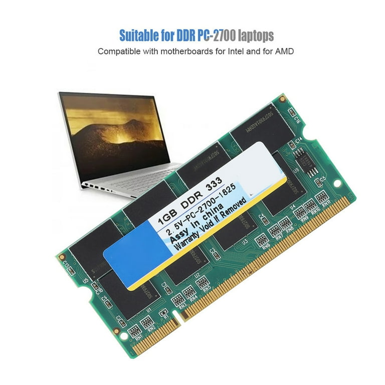 1G Laptop 333MHz Built-in Chips Laptop Memory, For DDR PC-2700 Notebook - Walmart.com