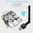 thumbnail image 4 of Ygjytge 300Mbps USB 2.0 Router Adaptador Inalámbrico Tarjeta LAN Red Con Antena, 4 of 9