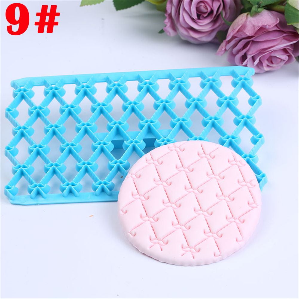 New Leaf Heart Fondant Cake Embosser Mold Quilting Stencil Icing