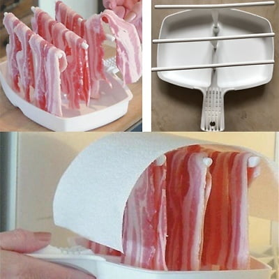 Hot Uesful Microwave Bacon Rack Hanger Cooker Tray Cook Bar Crisp Food Preparation Canada Hot Uesful Microwave Bacon Rack Hanger