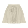 thumbnail image 4 of Aoochasliy Womens Pants Petite Fashion Ladies Sweat Shorts Summer Casual Loose Solid High Waist Short Pants, 4 of 8