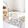 thumbnail image 4 of Easter Gnomes Eggs Kitchen Dish Towels for Drying Dishes Set of 2, Bunny Ears Spring Flowers Country Rustic Waffle Weave Microfiber Hand Tea Bathroom Towels Quick Dry & Absorbent Towel 12x12, 4 of 7