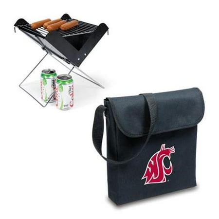Picnic Time PT-774-00-175-634-0 Washington State Cougars V-Grill in Black