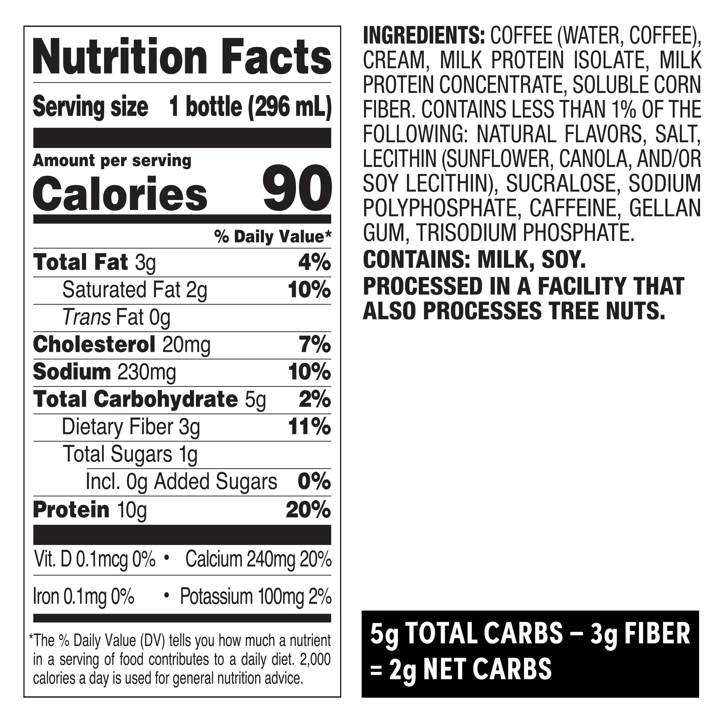 (3 pack) Quest Nutrition Iced Coffee Vanilla Latte, 200mg of Caffeine, 10g of Protein, 4 Count