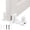 White, variant on Sliding Closet Door Floor Guide Adjustable Width 3 Roller Design Easy Install White ABS or Black Aluminium Alloy