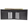 thumbnail image 2 of Bifold Mens Leather Dual Zippered Change Pockets Credit Card Holder Wallet 1618 (C), 2 of 6