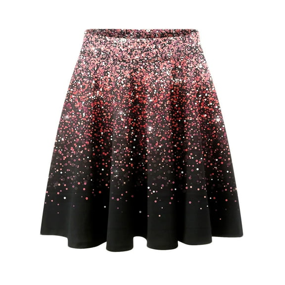 Women's Classic Mini Skirt Elegant Casual Daily Wear Stretchy Comfortable Elastic Waist Flowy Fashion Versatile Outfit