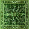 thumbnail image 1 of Ahgly Company Indoor Square Oriental Green Industrial Area Rugs, 5' Square, 1 of 4