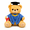 Blue, variant on Personalized Graduation Teddy Bear, 9.84 Inch Customized Stuffed Animal with Cap and Gown, Custom Name and Year Plush Toy Keepsake Gift for Graduates