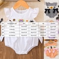 thumbnail image 4 of YDFCWXW My First Baby Girl Pumpkin Romper Girl Flying Sleeve Onesie Bodysuit Clothes (Black, 12-18 Months), 4 of 9