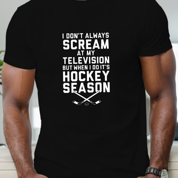 I Don'T Always Scream, Men'S Short-Sleeve T-Shirt for Summer.